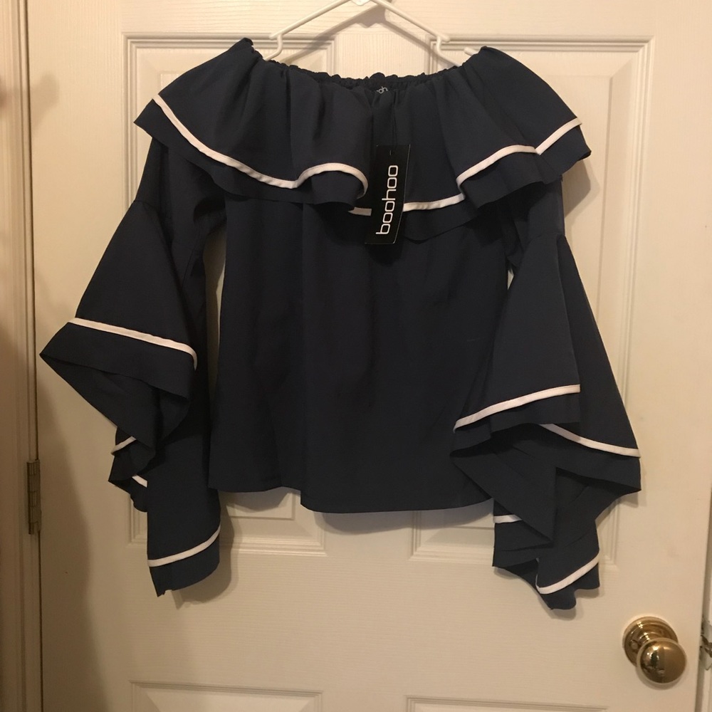 Off the shoulder Bardot top